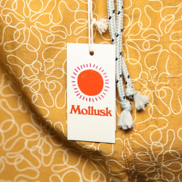 Mollusk Mustard Vacation Trunks Hanalei Sun Shine Men's Size S NWT - Picture 7 of 10